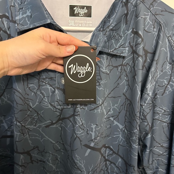 NWT Men’s Waggle Collared Deer Disguise Polo - Picture 6 of 9